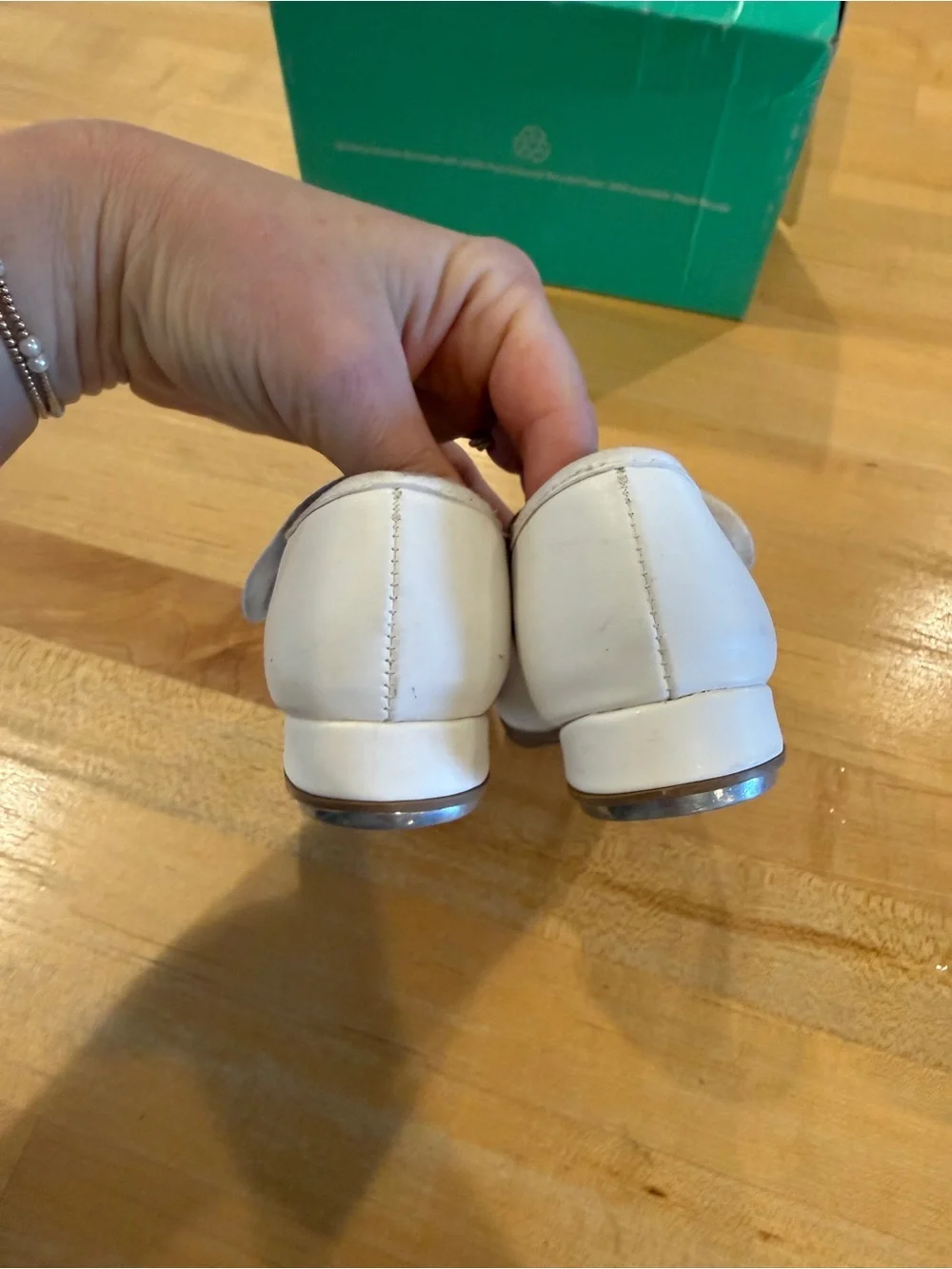 White SoDance Tap Shoes size 10.5